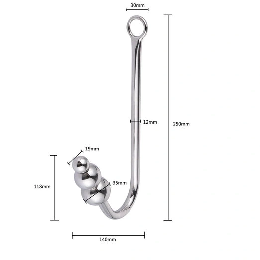 Anal Elegant 5334 and Collar Hook with Cuffs Beaded 0414